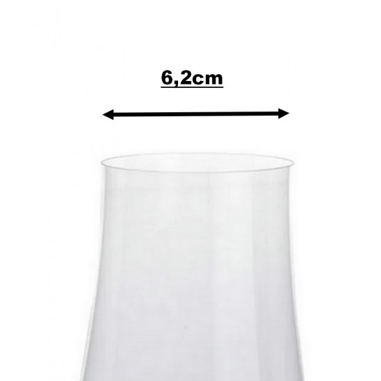 Jogo 6 Taças 360ml Para Vinho Branco Xtra Em Cristal Ecologico 23,5cm